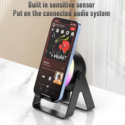 Smile RGB LED Emoji Light Speaker and Phone Holder